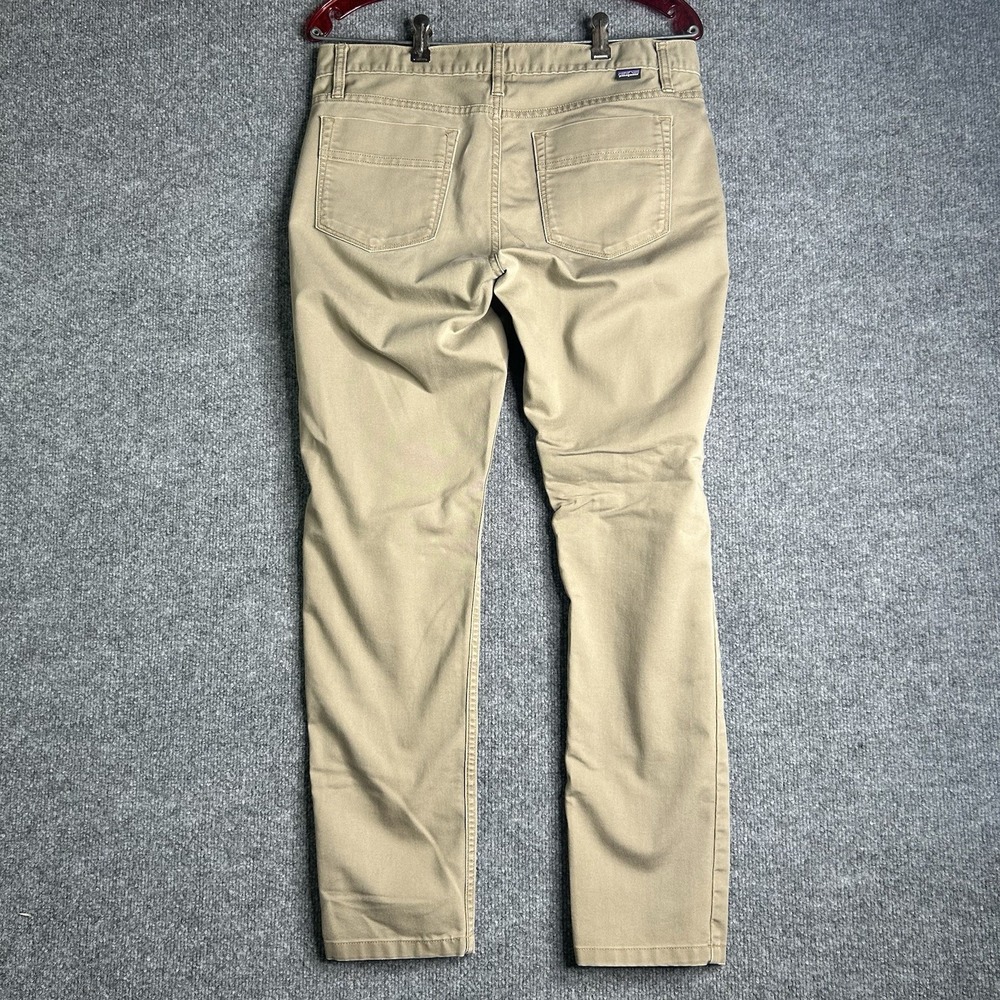 Patagonia Worn Wear Womens Khaki Pants Size 8 Hiking Outdoor Organic Cotton - Picture 2 of 10